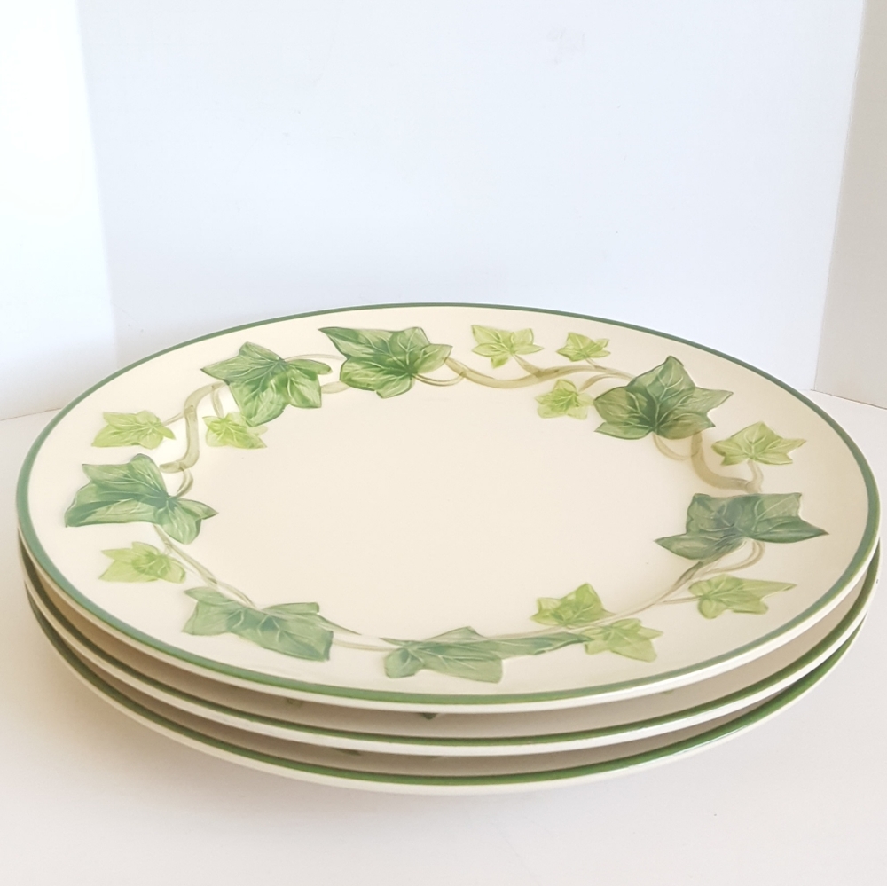 Franciscan Ivy Dinner Plates 60's Hand Painted USA Oven Safe I LOVE LUCY 💕